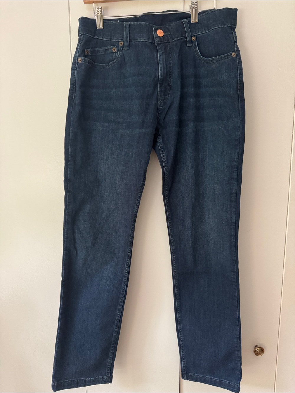 Men's Mugsy Dark Blue Slim Straight Jeans